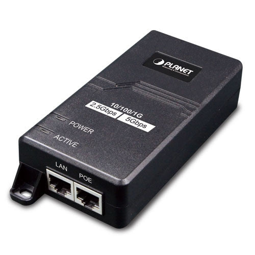 Planet POE-165 Single-Port Multigigabit 802.3at PoE+ Injector - 30W (All-in-one
