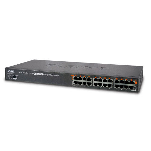 Planet HPoE-1200G 12-Port HPoE Gigabit Injector Hub