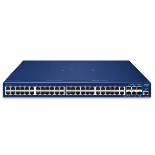 Planet SGS-6310-48T6X Layer 3 48-Port 10/100/1000T + 6-Port 10G SFP+ Stackable