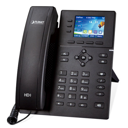 Planet VIP-1260PT High Definition Color POE Gigabit IP Phone: (2.8-inch Color