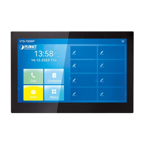 Planet VTS-700WP 7-inch SIP Indoor Touch Screen PoE Video Intercom with Built