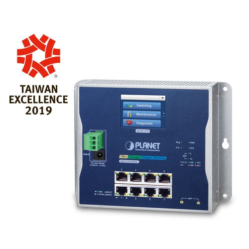 Planet WGS-5225-8T2SV IP30, IPv6/IPv4, L2+ 8-Port 10/100/1000T + 2-Port 1G/2.5G SF