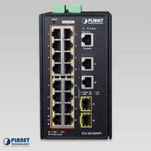 Planet IGS-20160HPT Industrial 16-Port Gigabit PoE SFP Managed Switch