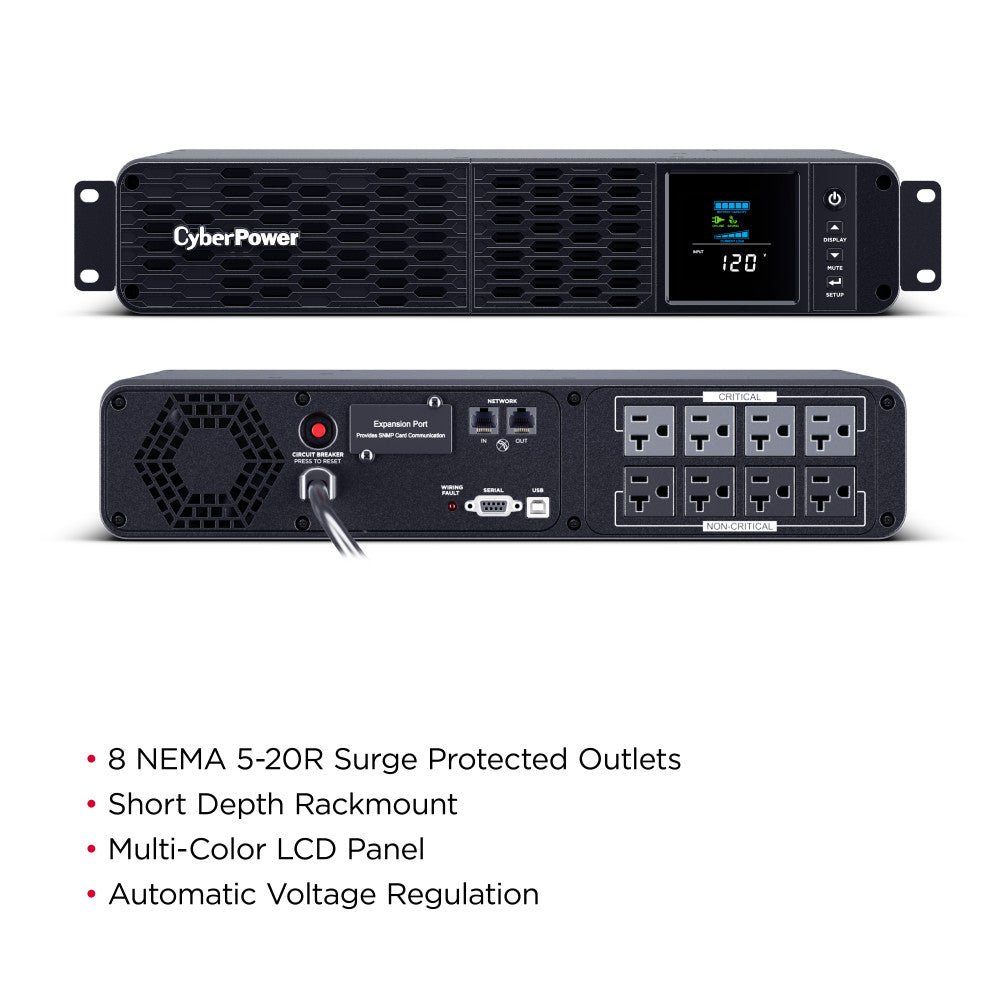 CyberPower CP2000PFCRM2U PFC Sinewave UPS Series