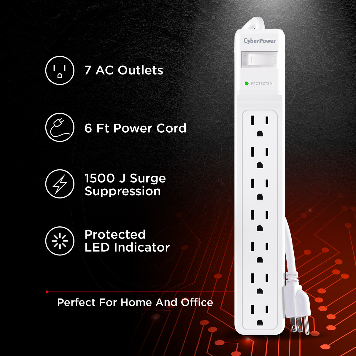 CyberPower CSB706W Surge Protector