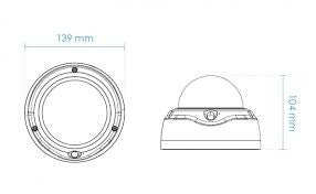 Vivotek FD9165-HT Dimensions