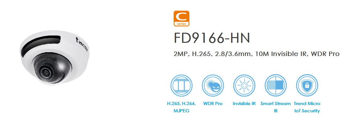 Vivotek FD9166-HN banner