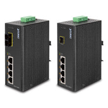 Planet ISW-514PSF Industrial 4-port PoE 1-port 100FX Web Smart Switch