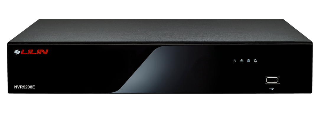 Lilin NVR5208E-1X1TB 1TB, 8CH, 4K PoE NVR with 10 Watt per port, 4K 30FPS