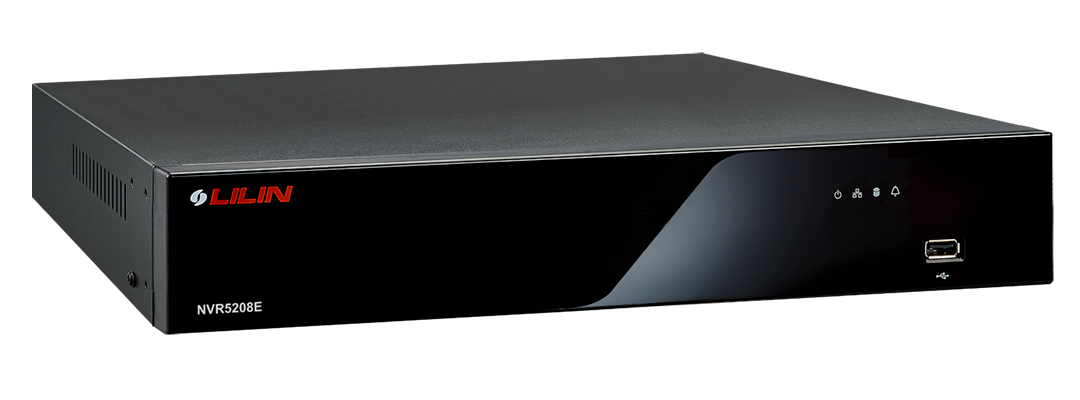 Lilin NVR5208E-1X1TB 1TB, 8CH, 4K PoE NVR with 10 Watt per port, 4K 30FPS