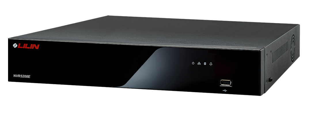 Lilin NVR5208E-1X1TB 1TB, 8CH, 4K PoE NVR with 10 Watt per port, 4K 30FPS