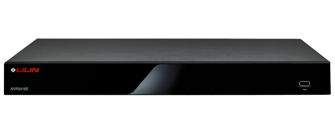 Lilin NVR5416E-1X1TB 1TB 16CH, 4K PoE NVR 1U 19" RM with 12.5 Watt per port