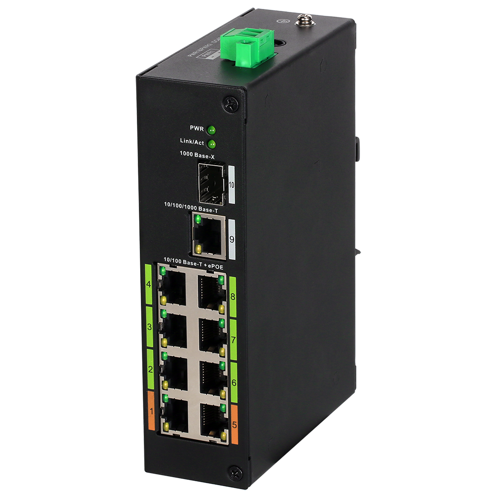 Dahua DH-LR2210-8ET-120 8-port ePoE Layer 2 Switch