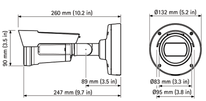 AXIS P1428-E dimensions