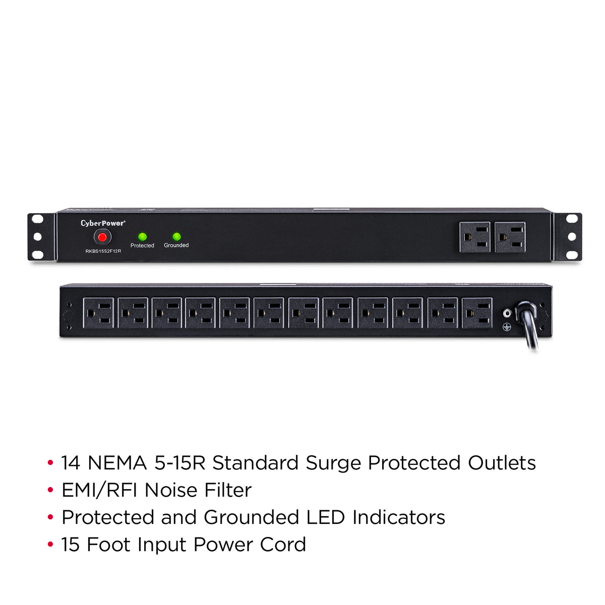CyberPower RKBS15S2F12R Rackbar Surge