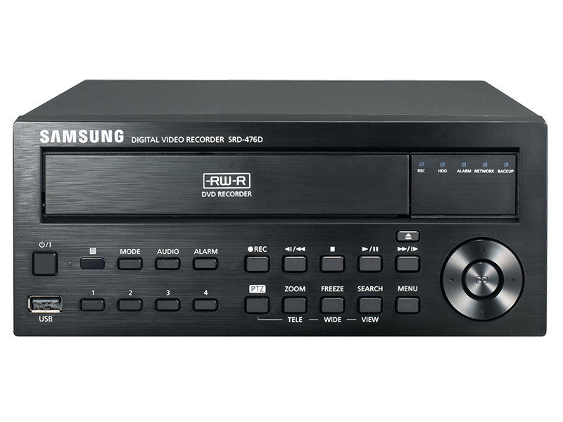 Samsung/Hanwha SRD-476D 4CH 1280H Real-time Coaxial DVR