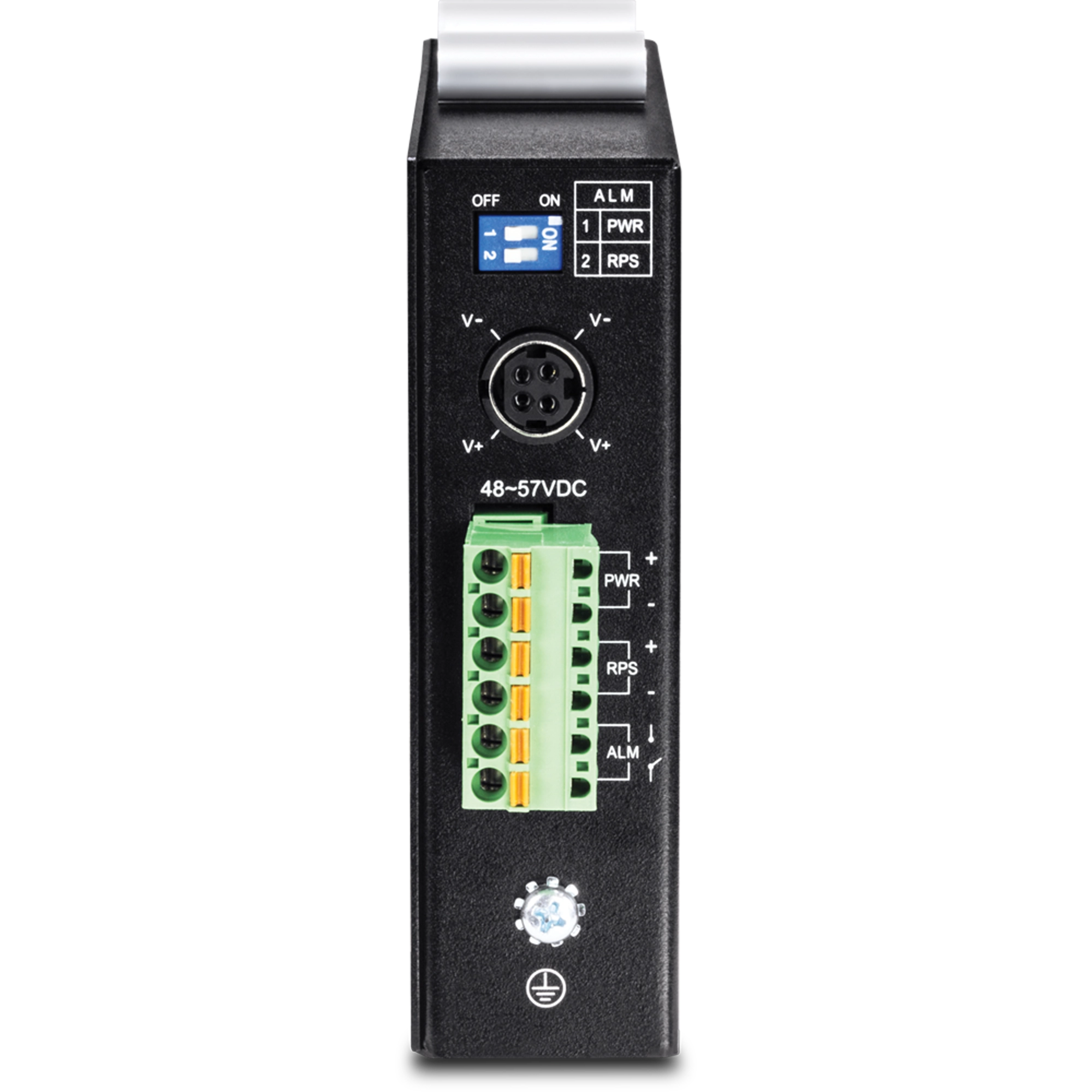 TRENDnet TI-PG541 5-Port Hardened Industrial Gigabit PoE+ DIN-Rail Switch