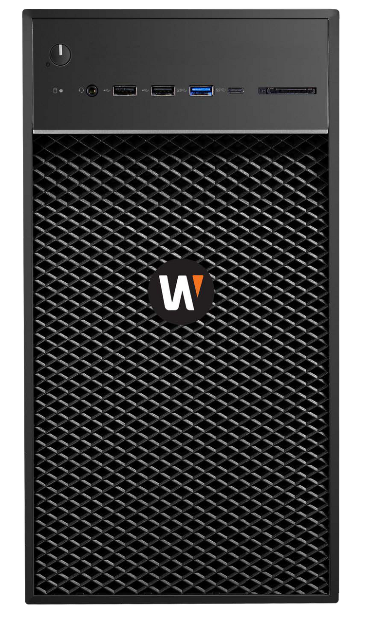Hanwha WRT-P-3102W-12TB Mini-tower form factor Wisenet WAVE Network Video Recorder with 4 Professional licenses
