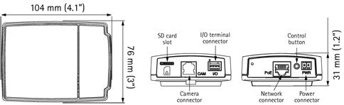 AXIS P1204 (0531-001) Miniature HDTV Pinhole Network Camera