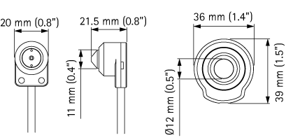 AXIS P1214 dimensions