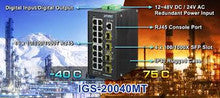 Planet IGS-20040MT L2+ Industrial 16-Port Gigabit + 4 100/1000X SFP Managed Switch