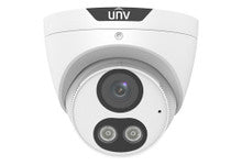 Uniview IPC3618SE-ADF40KM-WL-I0 8MP Eco White Light Turret, 4.0mm