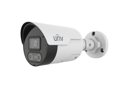 Uniview IPC2128SR-ADF40KMC-DL-H 8MP Dual Light Fixed Bullet, 4.0mm, Built-in Mic & Speaker