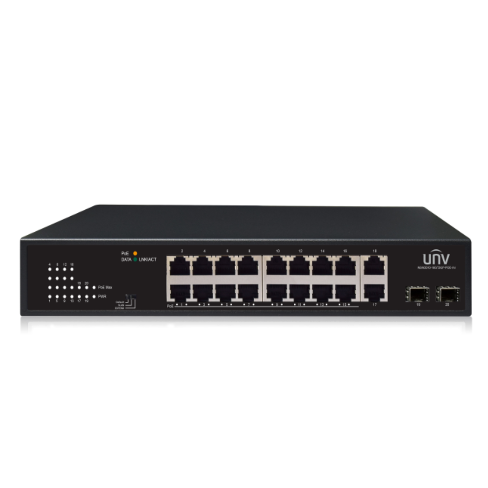 Uniview NSW2010-18GT2GP-POE-IN Giga 16 Port PoE Switch