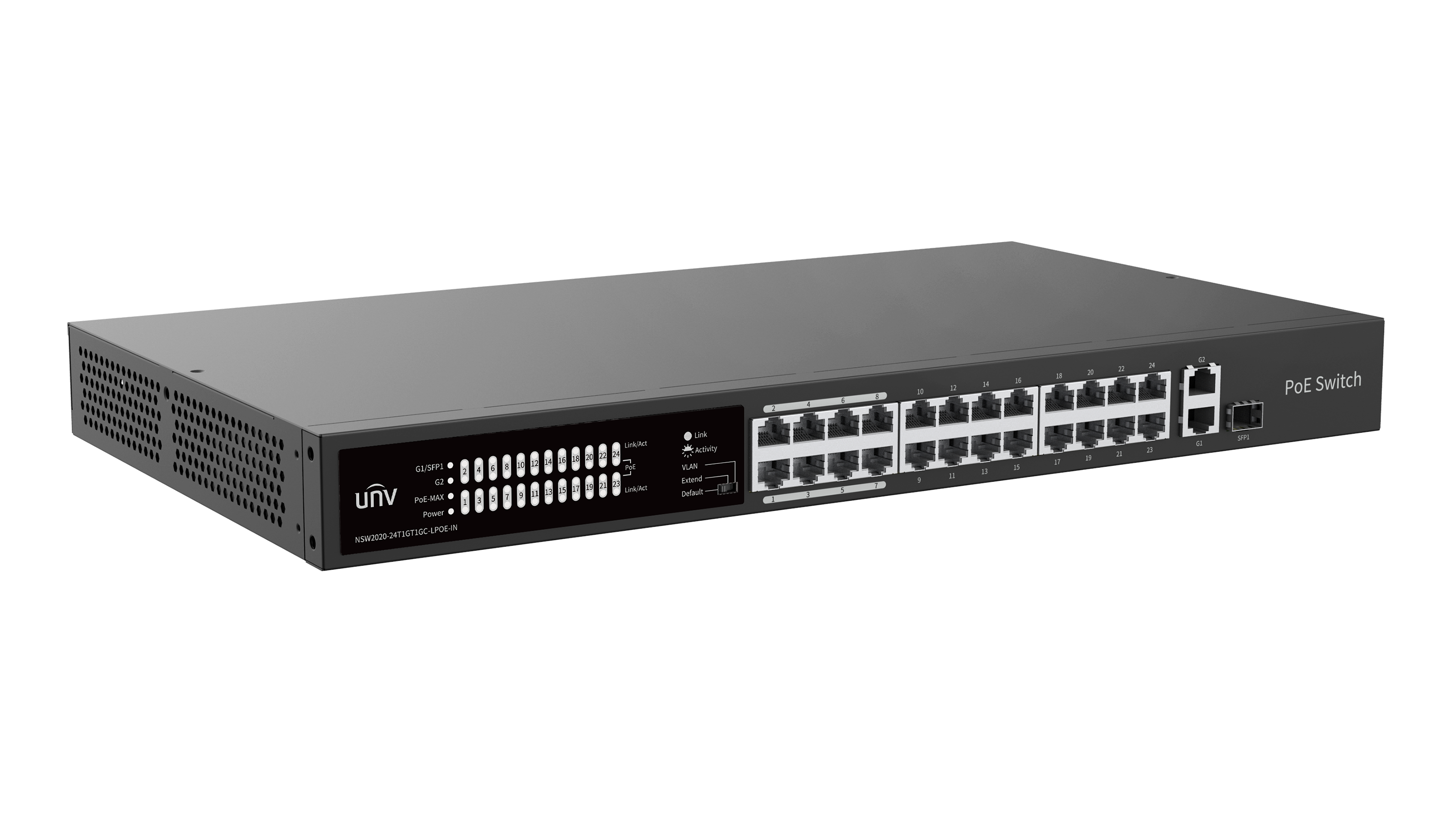 Uniview NSW2020-24T1GT1GC-LPOE-IN Ethernet 24 Port 225W Low Power PoE Switch