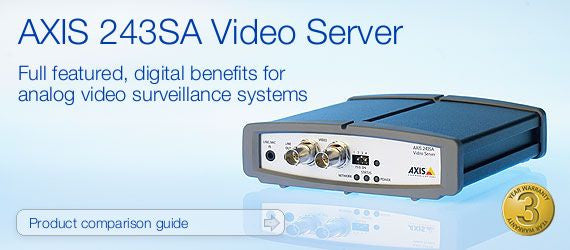 AXIS 243SA (0256-004) 1 CH Video Server