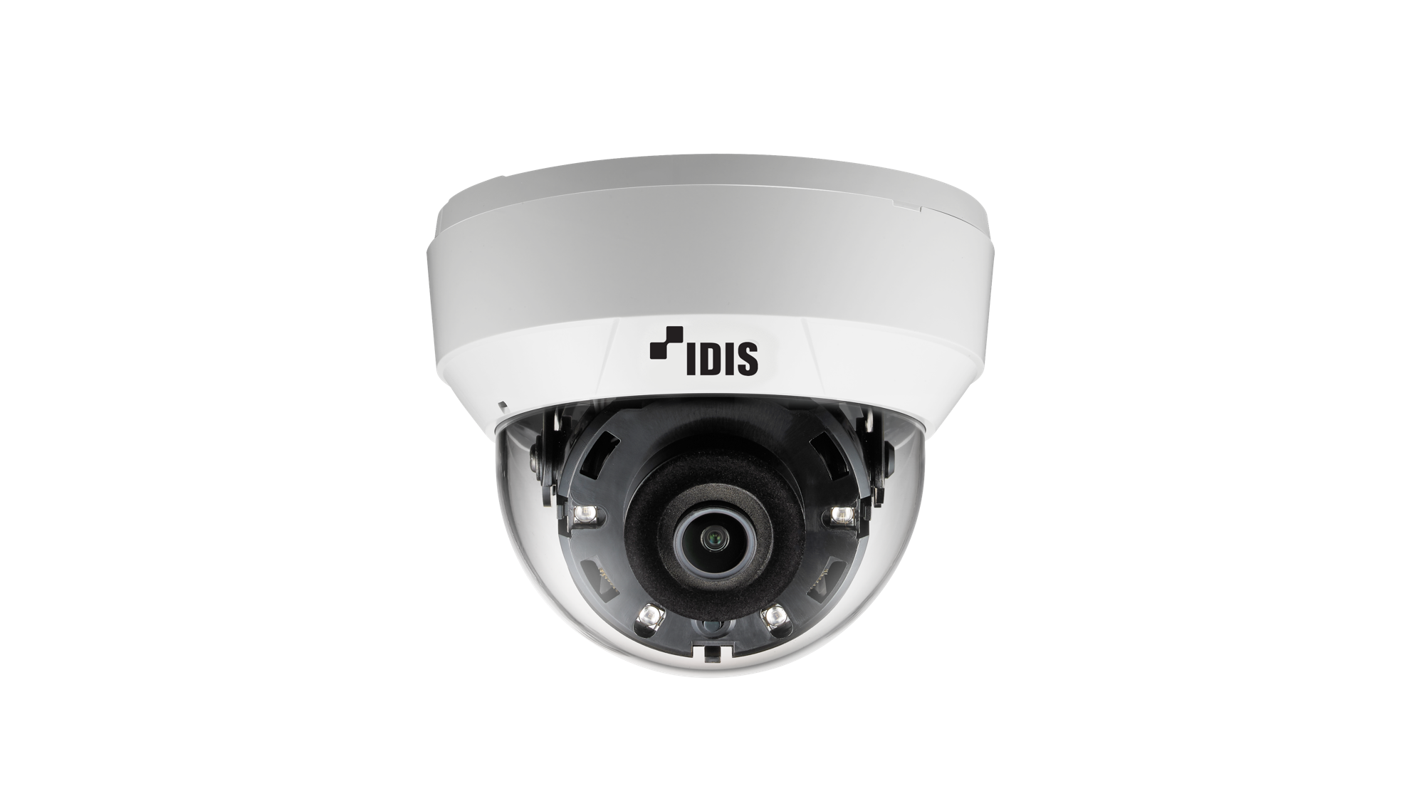 IDIS DC-D4517RXP2.8-W H.265 5M PoE Extender IR Dome Camera,2.8mm,PoE, IEEE 802.3at(Class 4), White Basae