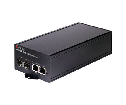 Vigitron Vi3004 4-Port MaxiiNet L2 PoE Switch, 2 fiber & 2 100/1G