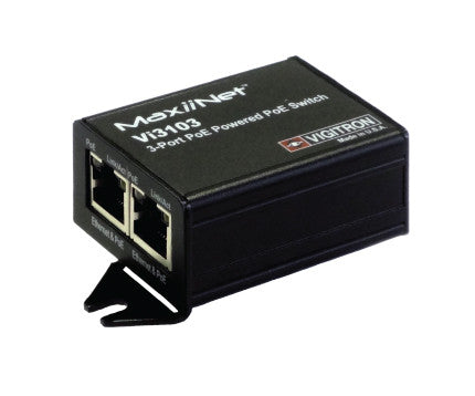 Vigitron Vi3103 3-Port MaxiiNet 10/100 PoE Switch & Repeater