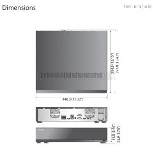 Samsung/Hanwha XRN-2011 Dimensions