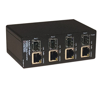 Vigitron Vi5004 4-Port MaxiiFiber 10/100 Ethernet Media Converter