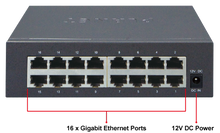 Planet GSD-1603 16-Port 10/100/1000BASE-T Desktop Gigabit Ethernet Switch
