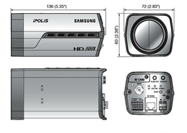 Samsung SNZ-5200 1.3 Megapixel HD 20x Network Zoom Camera