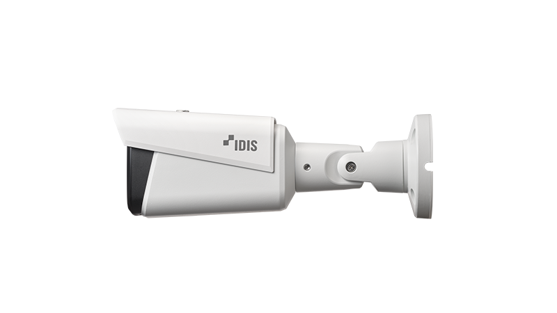 IDIS DC-T4538WRA 5M AI Bullet Camera (LightMaster NIR), 2.7 ~ 13.5mm, IR 131.2 ft., (6ea)PoE (IEEE 802.3af Class 3)H.265, Audio In/Out