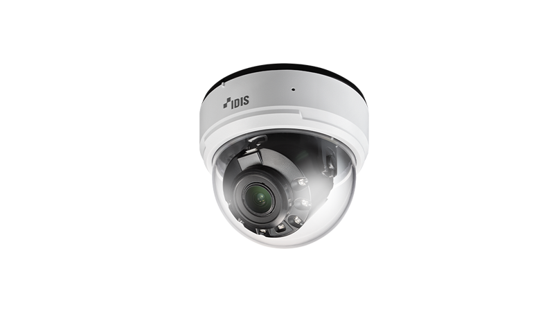 IDIS DC-D4538RA 5M Indoor AI Dome Camera (LightMaster NIR), 2.7 ~ 13.5mm, PoE (IEEE 802.3af Class 3), H.265