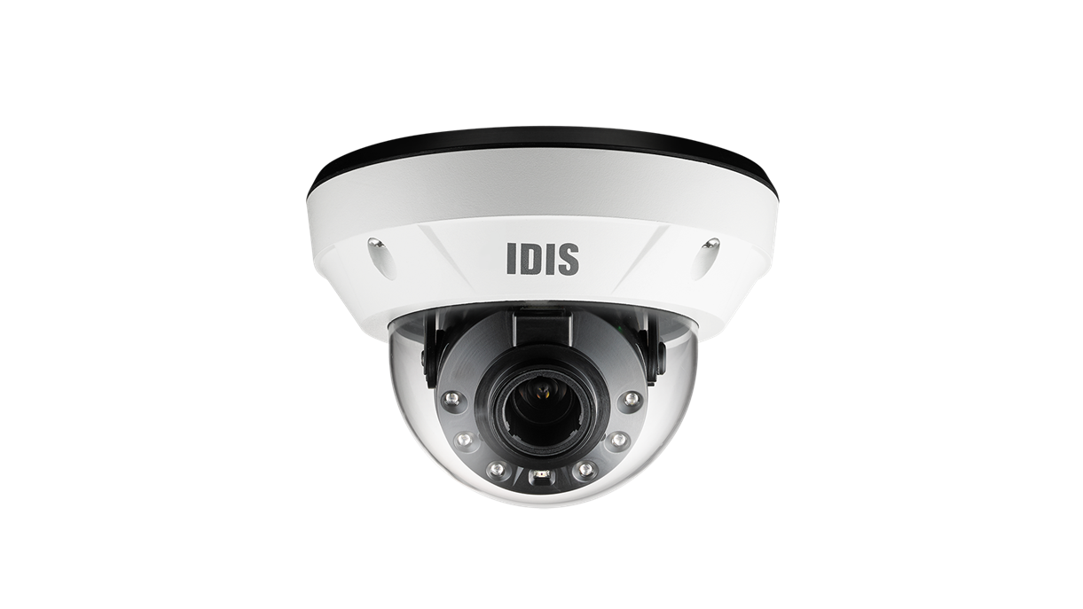 IDIS DC-D4831HRX 8M Outdoor IR Dome Camera, 2.7 ~ 13.5mm, PoE (IEEE 802.3af Class 3), H.265