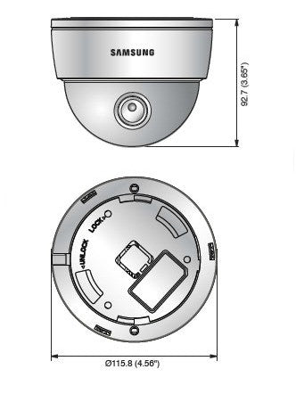 Samsung SND-5061 1.3 Megapixel HD Dome Network Camera