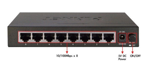 Planet FSD-803 Rear Image