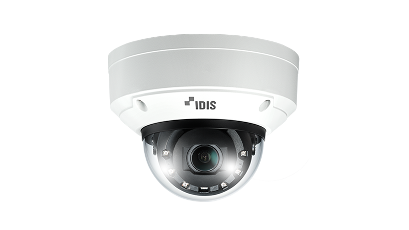 IDIS DC-D6831WRA H.265 8M Edge Plus AI Dome Camera (LightMaster NIR) 4.3 ~ 9.8mm, IR (6ea) 60m / 196.9 ft, PoE IEEE 802.3af(Class 3)