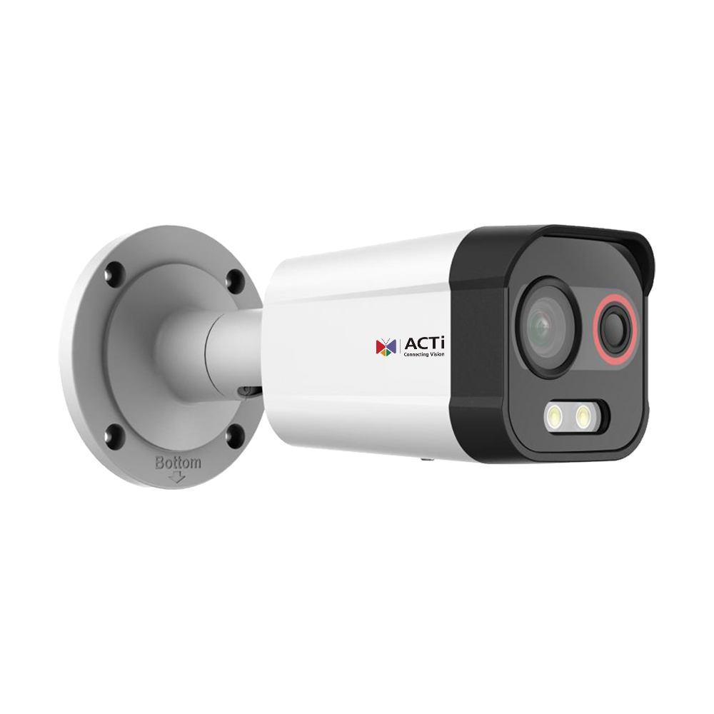 ACTi A372 4MP f1.35mm Thermal Bullet with White LED 30m