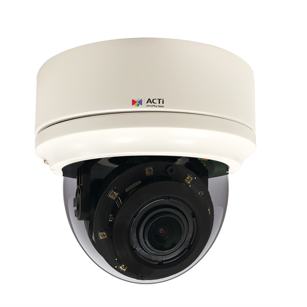 ACTi A826 5MP 4.4x Outdoor Zoom Dome with IR LED 60m, WDR 135dB