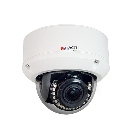ACTi A810 5MP Deep Learning AI 5x Outdoor Zoom Dome with IR LED 15m