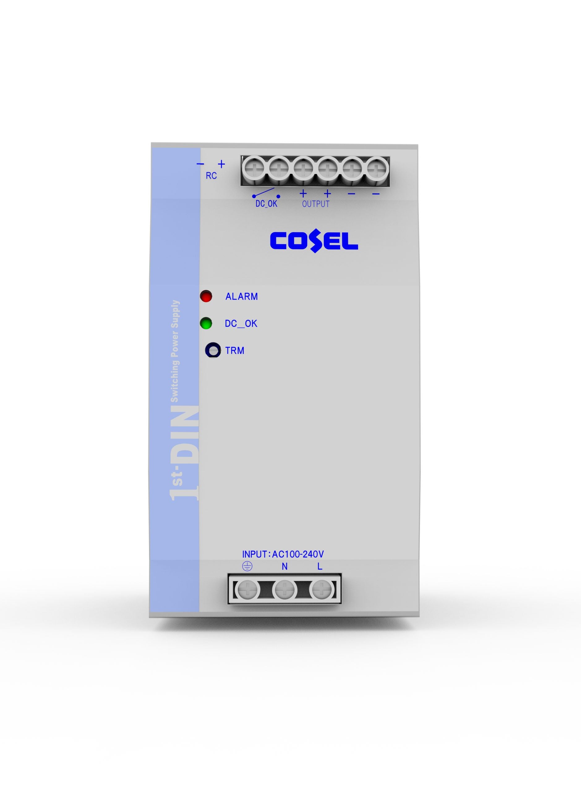 Hanwha HV-IE048-480-20 480W @ 48Vdc, Industrial AC/DC power supply, DIN rail mount (L)