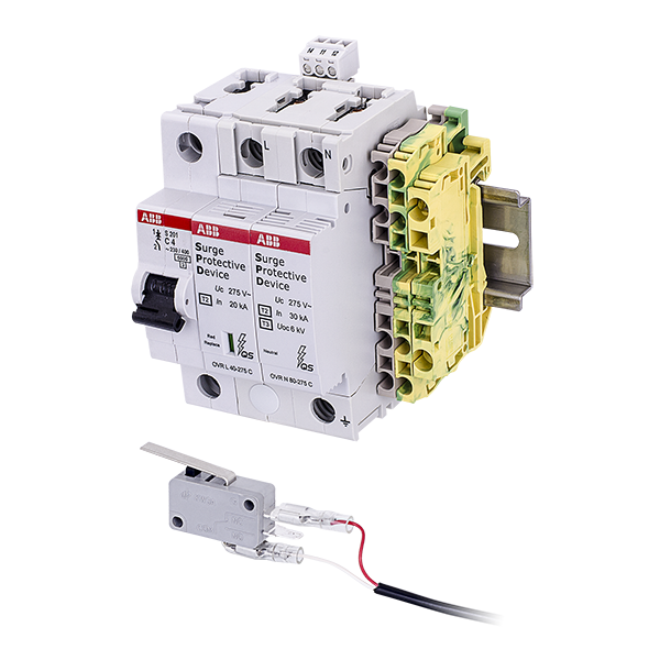 Vivotek AT-SWH-000 Power Safety Kit (100~275VAC): 20-40KA for Surveillance Cab