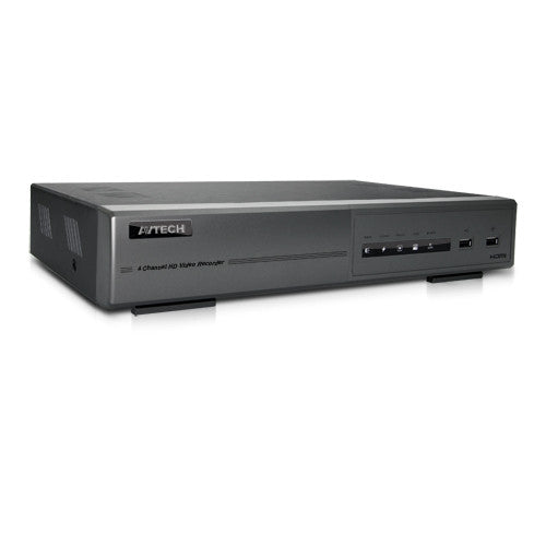 AvTech 4 channel Standalone NVR w/ 4 TB Preinstalled, HDMI output, w/ Built in Poe Switch