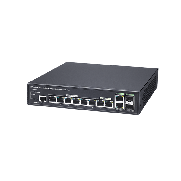 Vivotek AW-GEV-108A-130 10 Ports VIVOCAM L2 Managed PoE Switch